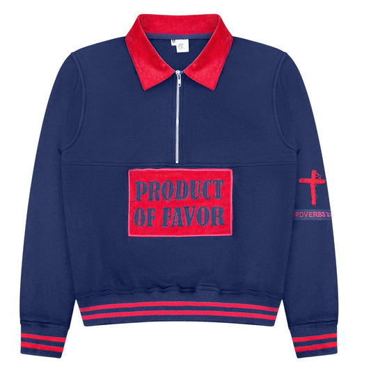 Favor Half-Zip Pullover (Navy)