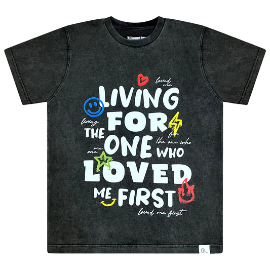 First Love- Acid WashTee