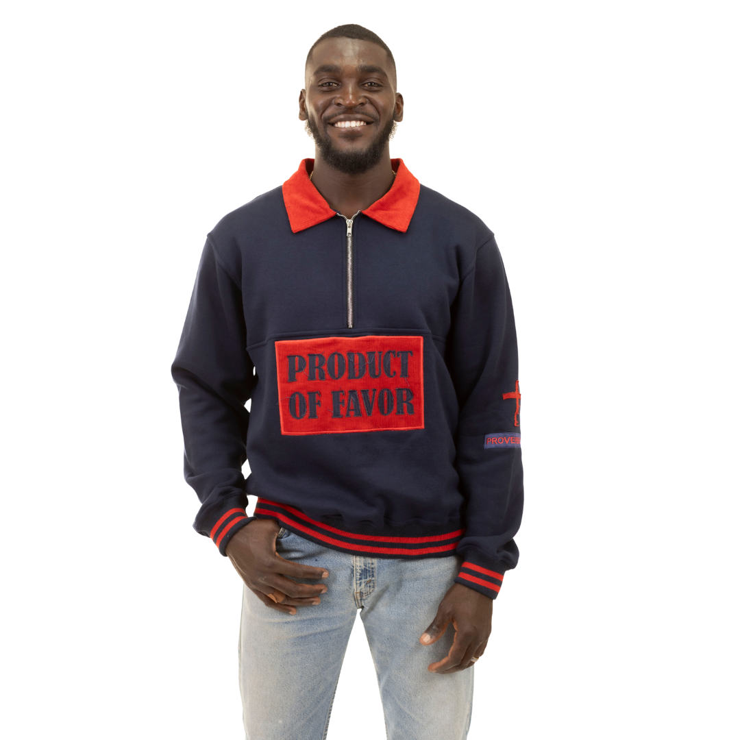 Favor Half-Zip Pullover (Navy)