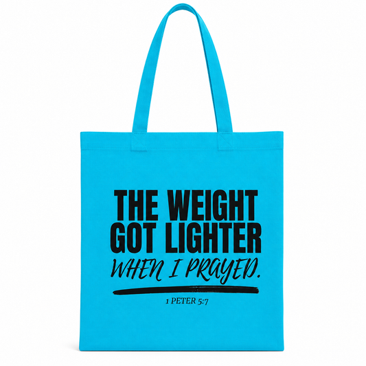 The Lighter Load Tote (Black Print)