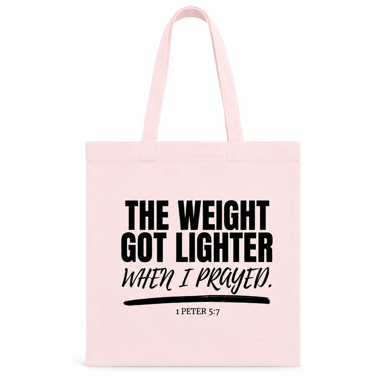 The Lighter Load Tote (Black Print)