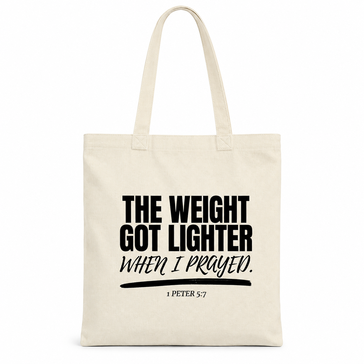 The Lighter Load Tote (Black Print)