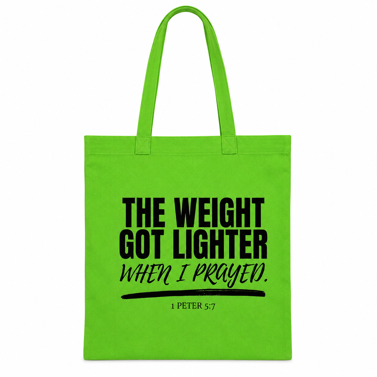 The Lighter Load Tote (Black Print)